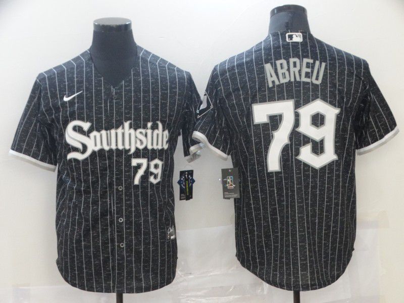 Men Chicago White Sox #79 Abreu Black Nike Game 2021 MLB Jersey->philadelphia phillies->MLB Jersey